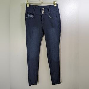 Zuleyka dark blue skinny jeans size 3 NWT